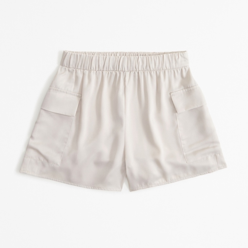 Beige Cargo Shorts